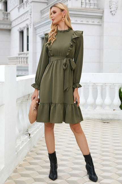 Robe Midi Trapèze Kaki