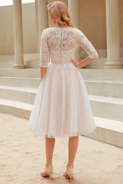 Robe Midi Tulle Écrue - gallery 3