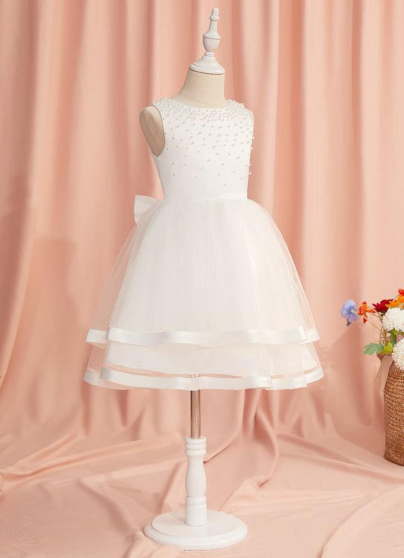 Robe Midi Enfant Satinée - gallery 4