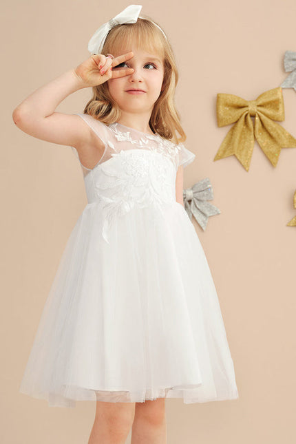 Robe Midi Élégance Nuageuse - gallery 1