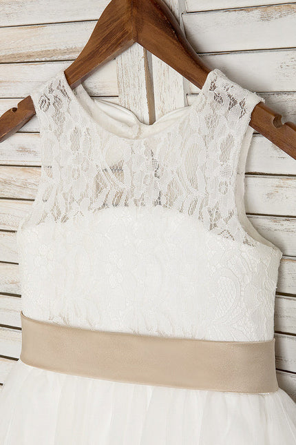 Robe Midi Écru Enfant - gallery 3