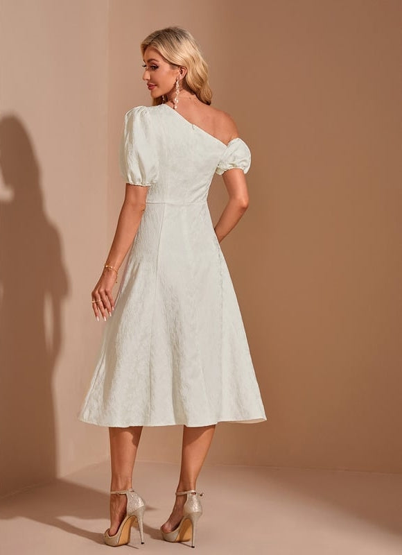 Robe Midi Chandelle Épure - gallery 1