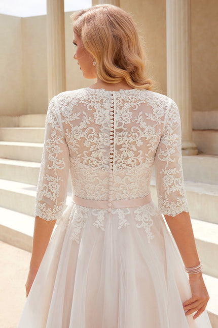 Robe Midi Tulle Écrue - gallery 6