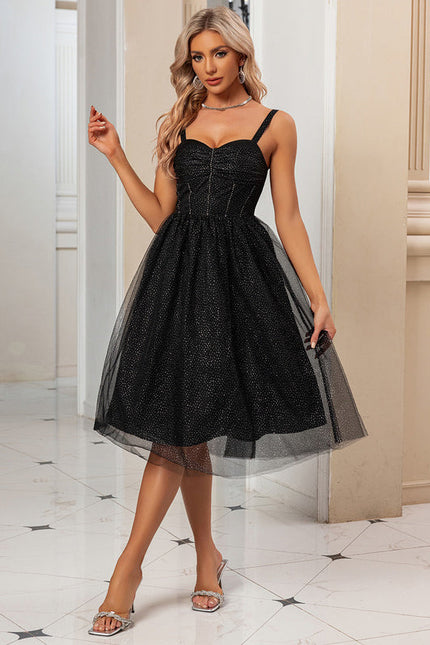 Robe Midi Tulle Scintillante