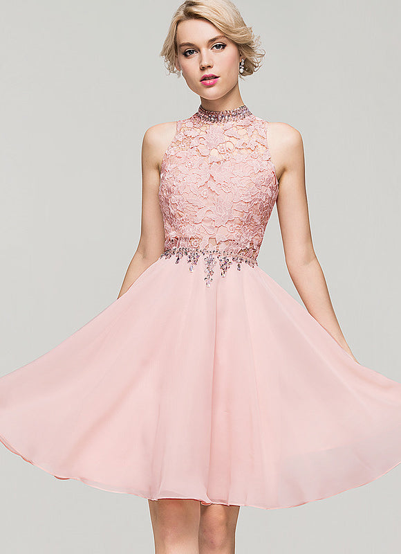 Robe Midi Rose Paillettes - gallery 1