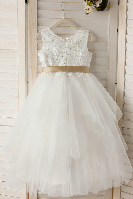 Robe Midi Tulle Ivoire - gallery 3