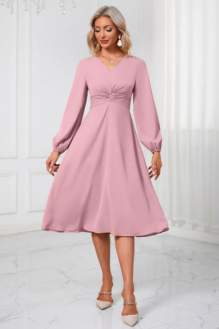 Robe Midi Élégance Rubis Éthérée