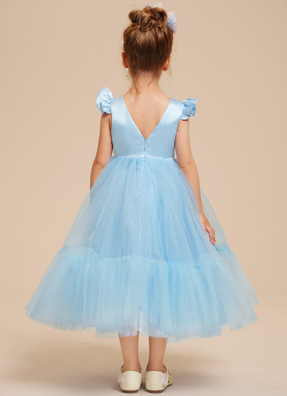 Robe Midi Tulle Bleu Pâle - gallery 3
