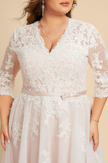 Robe Midi Écrue Élégante - gallery 9