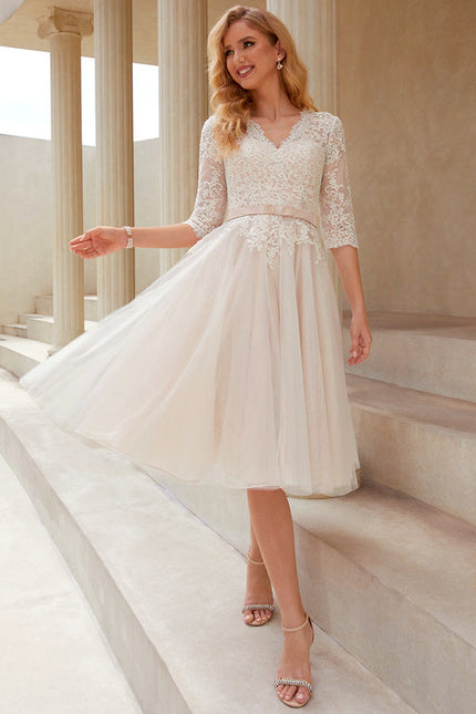 Robe Midi Tulle Écrue