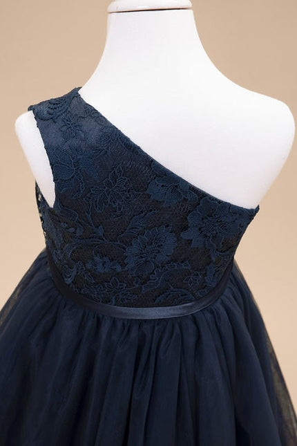 Robe Midi Tulle Une-Épaule - gallery 7