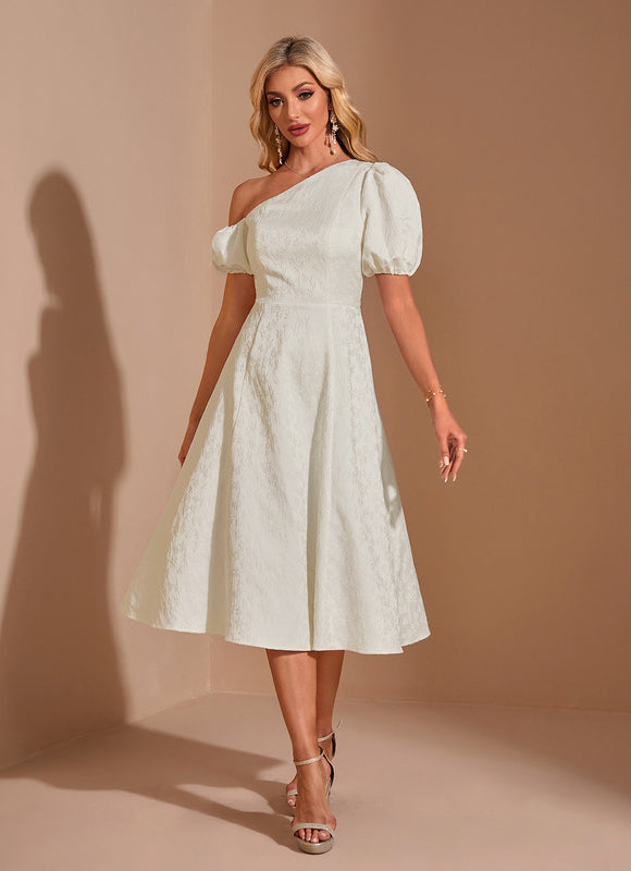 Robe Midi Chandelle Épure - gallery 3