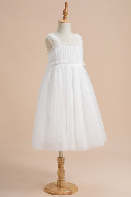 Robe Midi Tulle Blanche - gallery 1