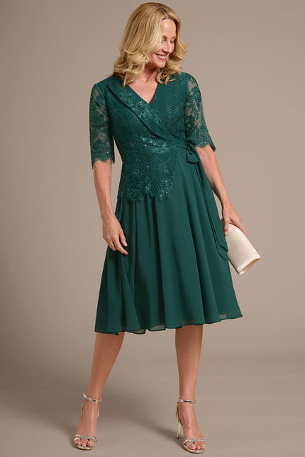 Robe Midi Vert Emeraude - gallery 3