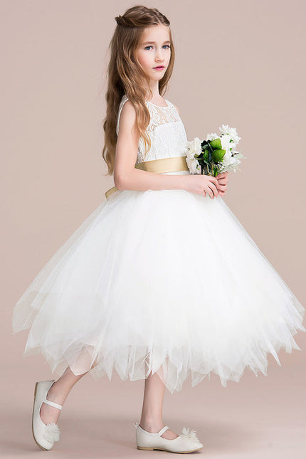 Robe Midi Enfant Évasée Tulle - gallery 3