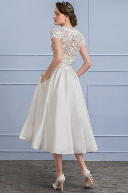 Robe Midi Éclat De Satin - gallery 1