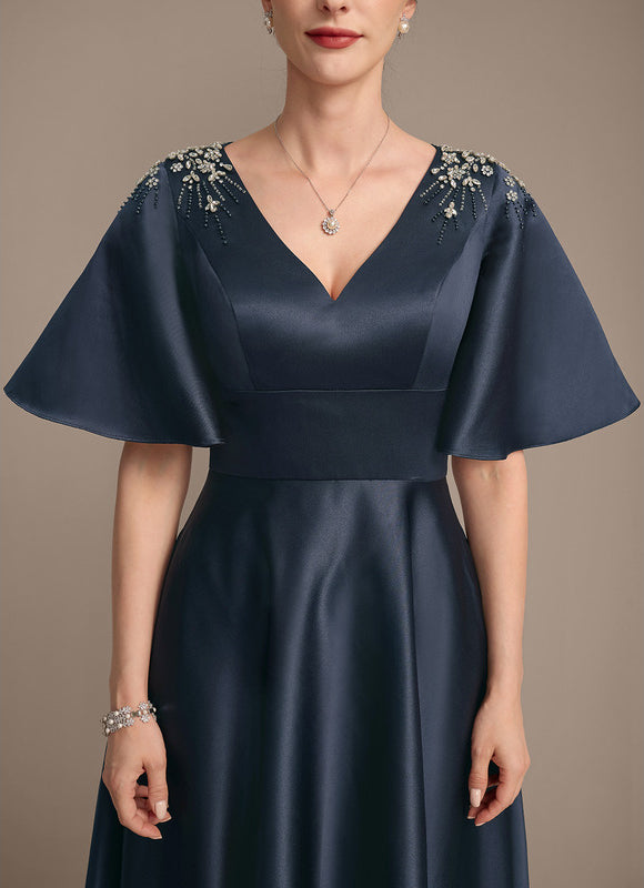 Robe Midi Éclat Marine - gallery 7