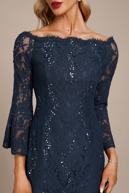 Robe Midi Dentelle Étoilée - gallery 6