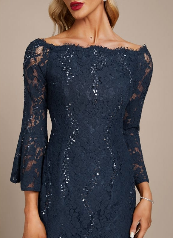Robe Midi Dentelle Étoilée - gallery 6