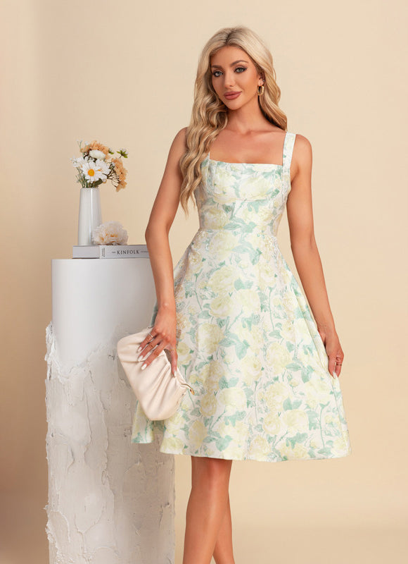 Robe Midi Midi Rose Douce