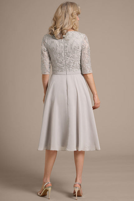 Robe Midi Élégante Mousseline - gallery 5