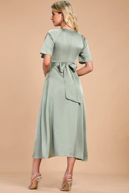 Robe Midi Satin Midi Cintrée - gallery 1