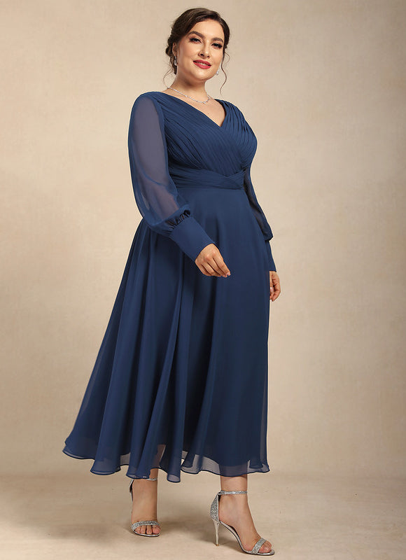 Robe Midi Fluide Marine - gallery 8