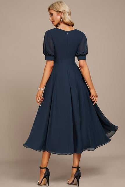 Robe Midi Fluide Grisâtre - gallery 4