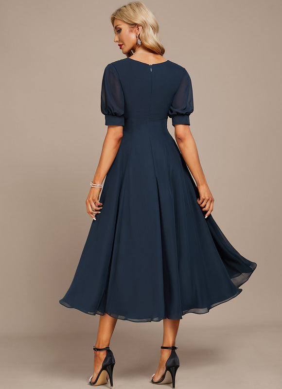 Robe Midi Fluide Élégante - gallery 4