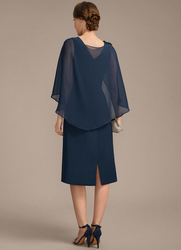 Robe Midi Marine Élégante - gallery 4