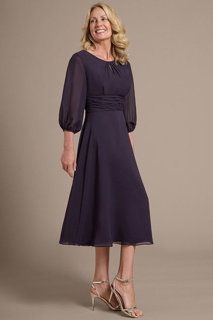 Robe Midi Prune - gallery 3