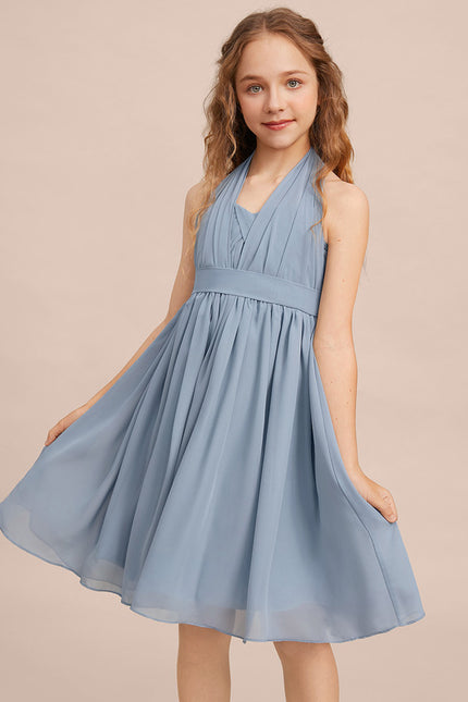 Robe Midi Chiffon Céleste - gallery 8