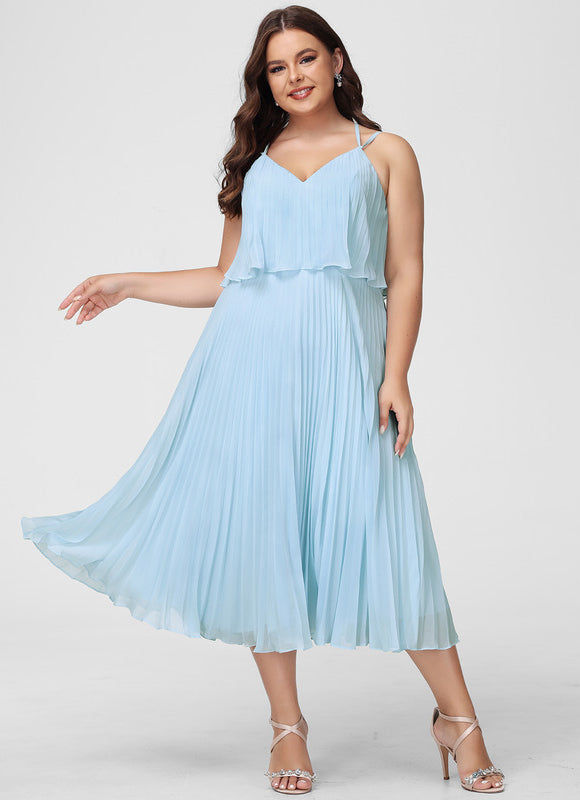 Robe Midi Fluide Grisâtre - gallery 6