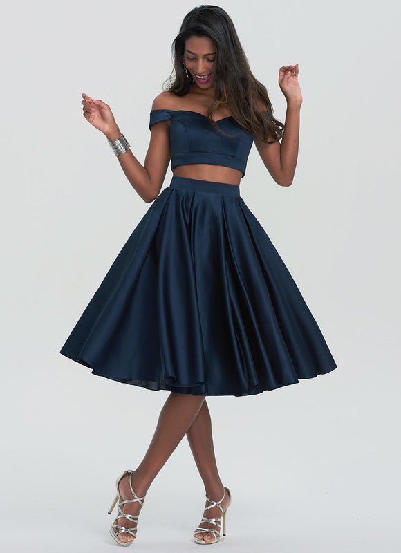 Robe Midi Satinée Cintrée - gallery 4