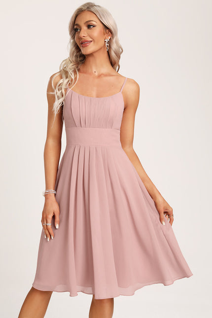 Robe Midi Mousseline Rose - gallery 5