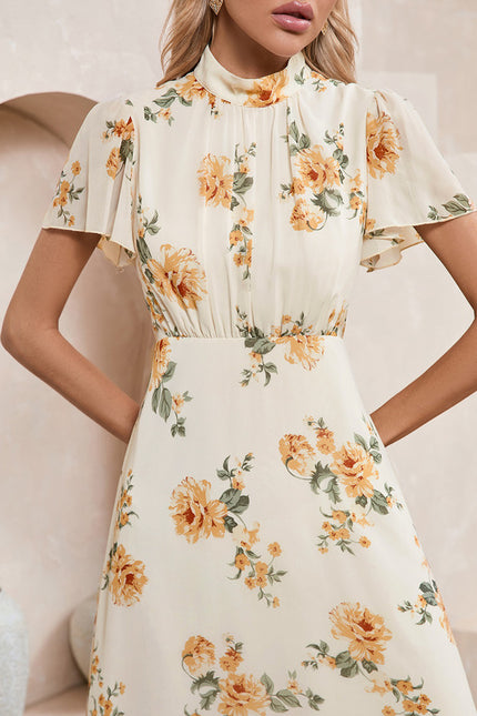 Robe Midi Florale Crème - gallery 4