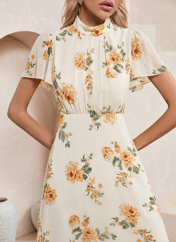Robe Midi Florale Crème - gallery 4