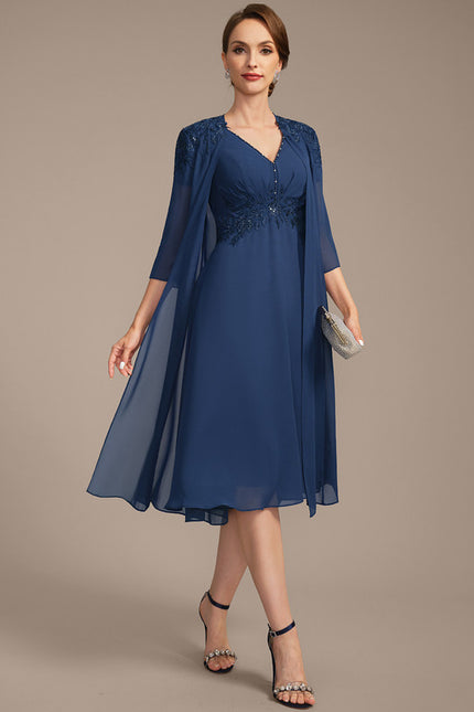 Robe Midi Charme Élégant - gallery 3