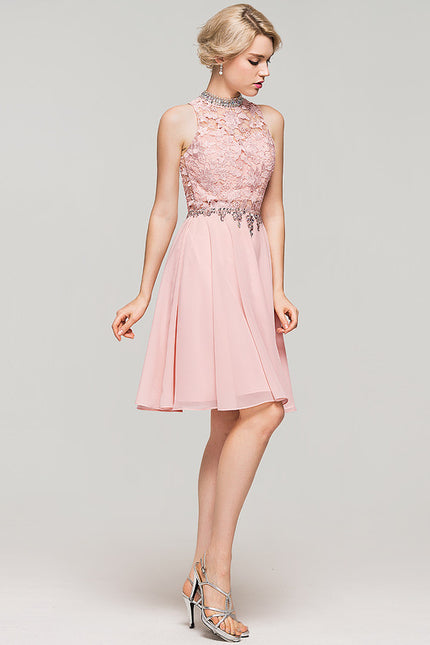 Robe Midi Rose Paillettes - gallery 3