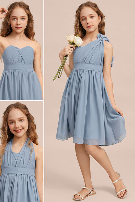 Robe Midi Chiffon Céleste