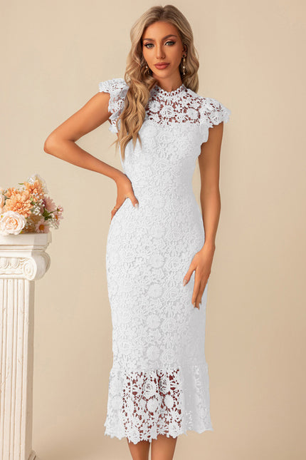 Robe Midi Céleste Dentelle - gallery 7