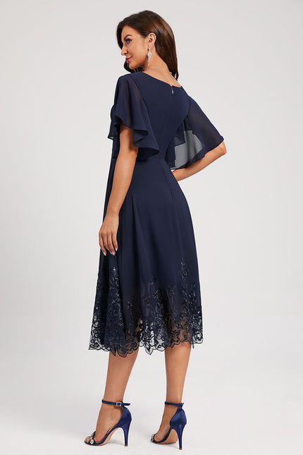 Robe Midi Émeraude Dentelle - gallery 5