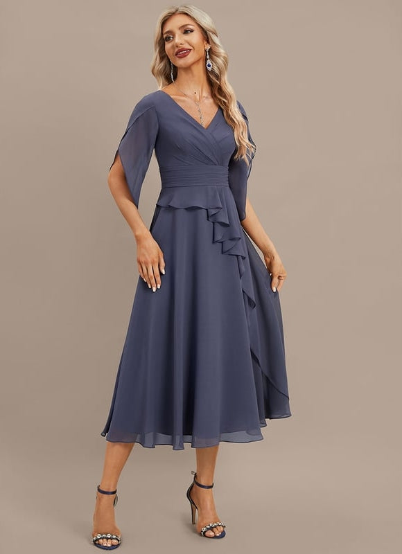 Robe Midi Fluide Élégante - gallery 4