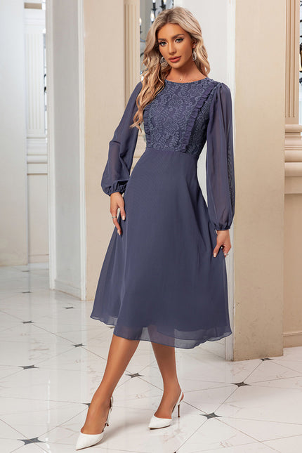 Robe Midi Bordeaux Aérienne