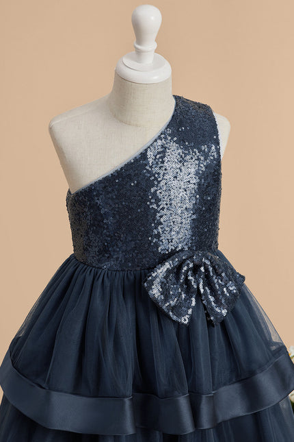 Robe Midi Asymétrique Pailletée - gallery 3