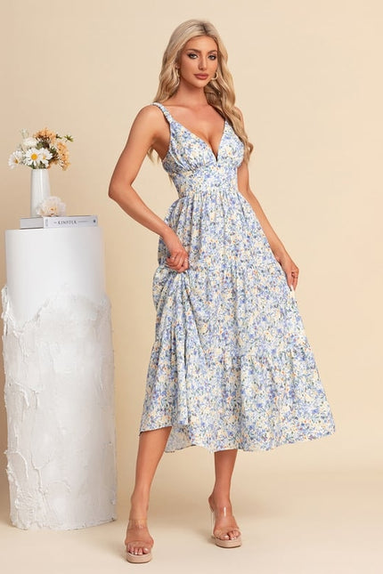Robe Midi Fleurie Légère - gallery 5