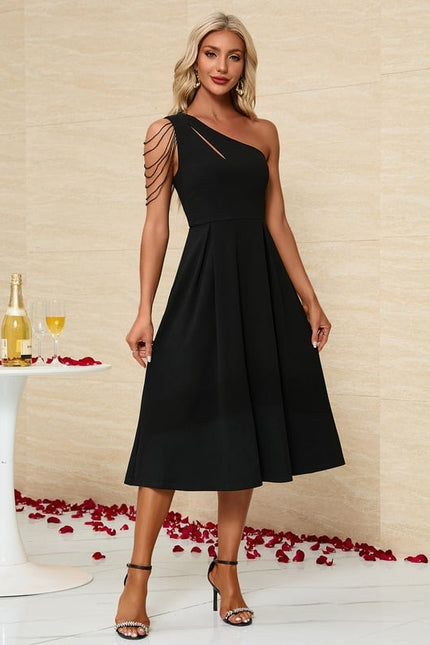 Robe Midi Asymétrique Glam