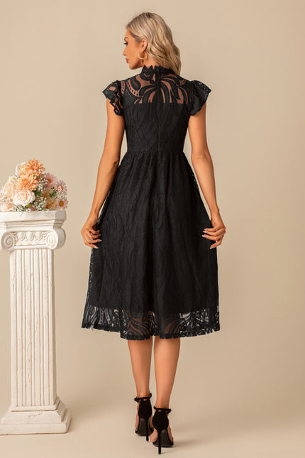 Robe Midi Dentelle Trapèze - gallery 8