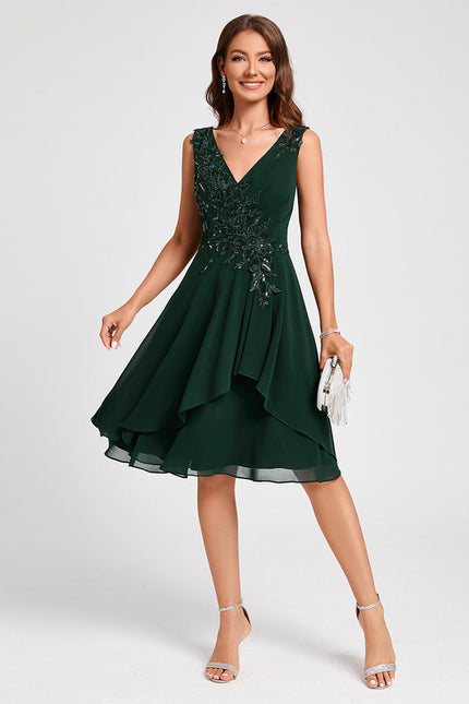 Robe Midi Éclatante Drapée