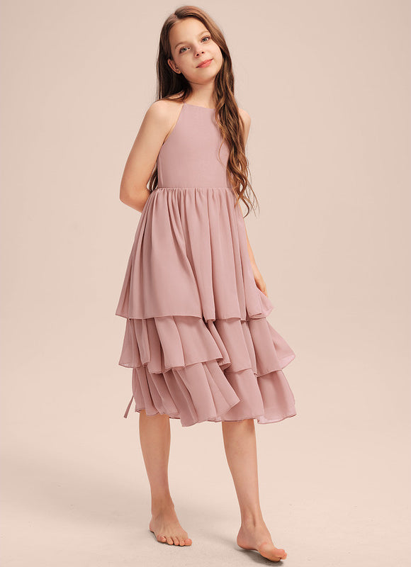 Robe Midi Volante Rose - gallery 3